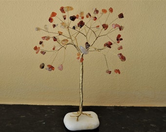 July birthstone gift , family tree, tree of life, gemstone tree