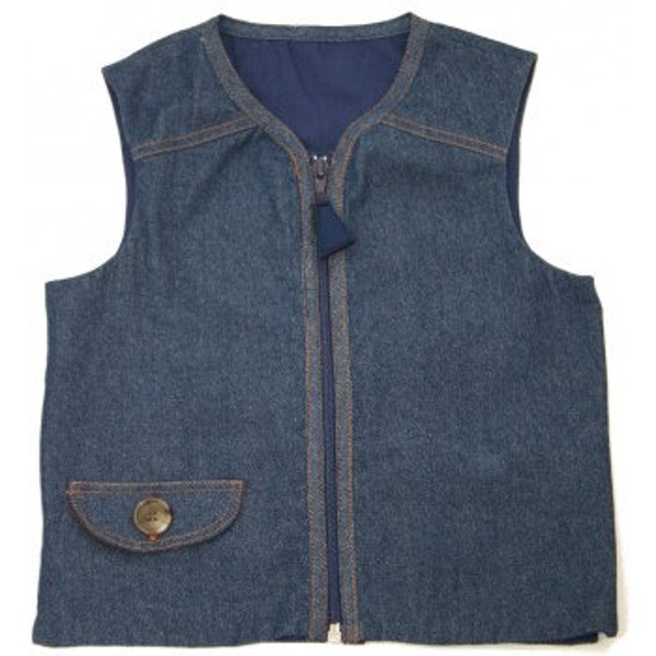 Signature Denim Weighted Vest for Children with Special Needs/Proprioceptive Therapy for SPD