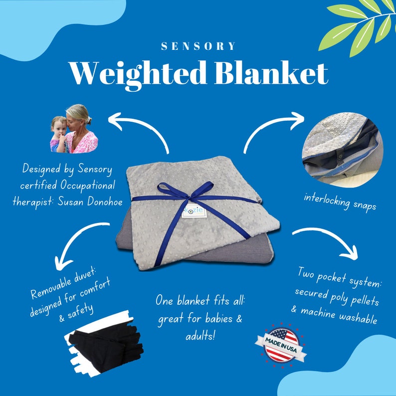 Weighted Blanket with Removable Duvet, Exceptionally Engineered for Safety & Durability image 2