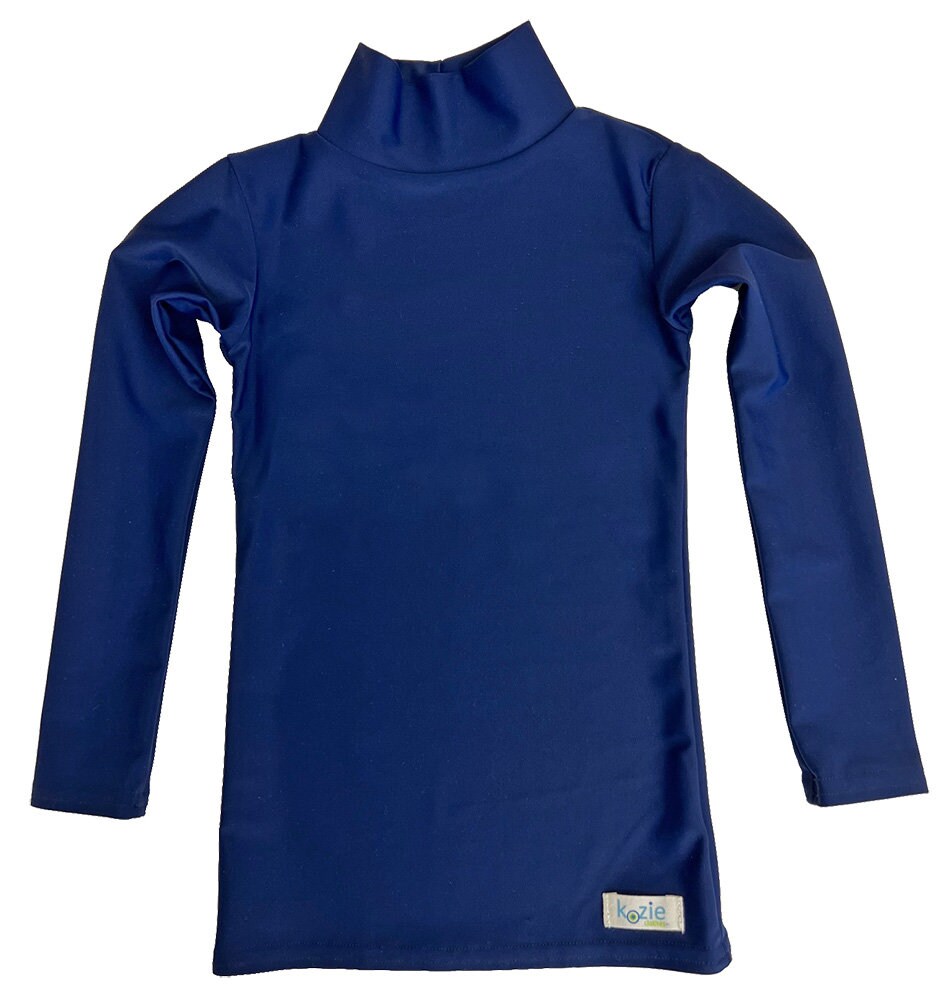 Mock turtleneck top compression shirt