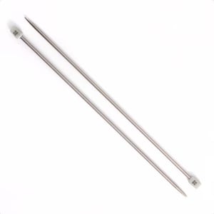 Prym 2 Single Point Aluminum Knitting Needles Length 14&quot; (35cm) Choose a size: US0(2.0mm) - US15(10.0mm)
