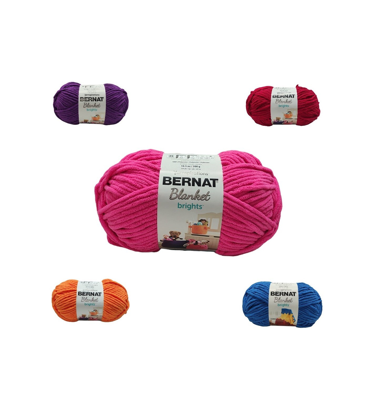 Bernat Blanket Brights Big Ball Yarn (Pow Purple)