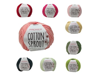 Cotton Yarn Premier COTTON SPROUT   3.5oz 230 yds Choose color