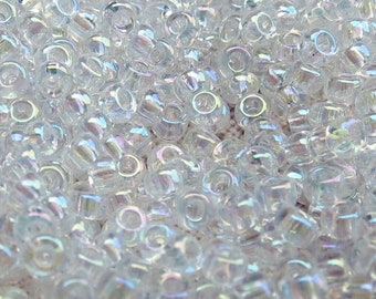 11/0 #250 Crystal AB Miyuki Seed Beads 24 g