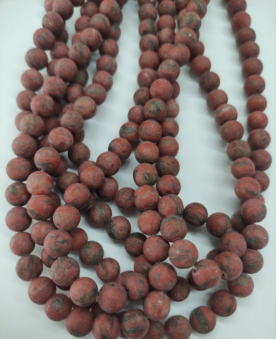 Natural Kiwi Jasper 8mm Sesame Jasper - Etsy