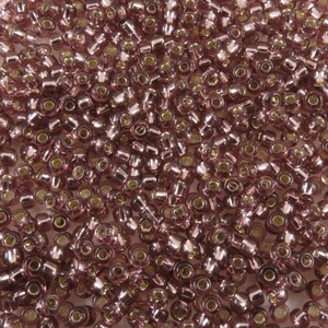 11/0 #12 Silver Lined LT Amethyst Miyuki Seed Beads 24 g