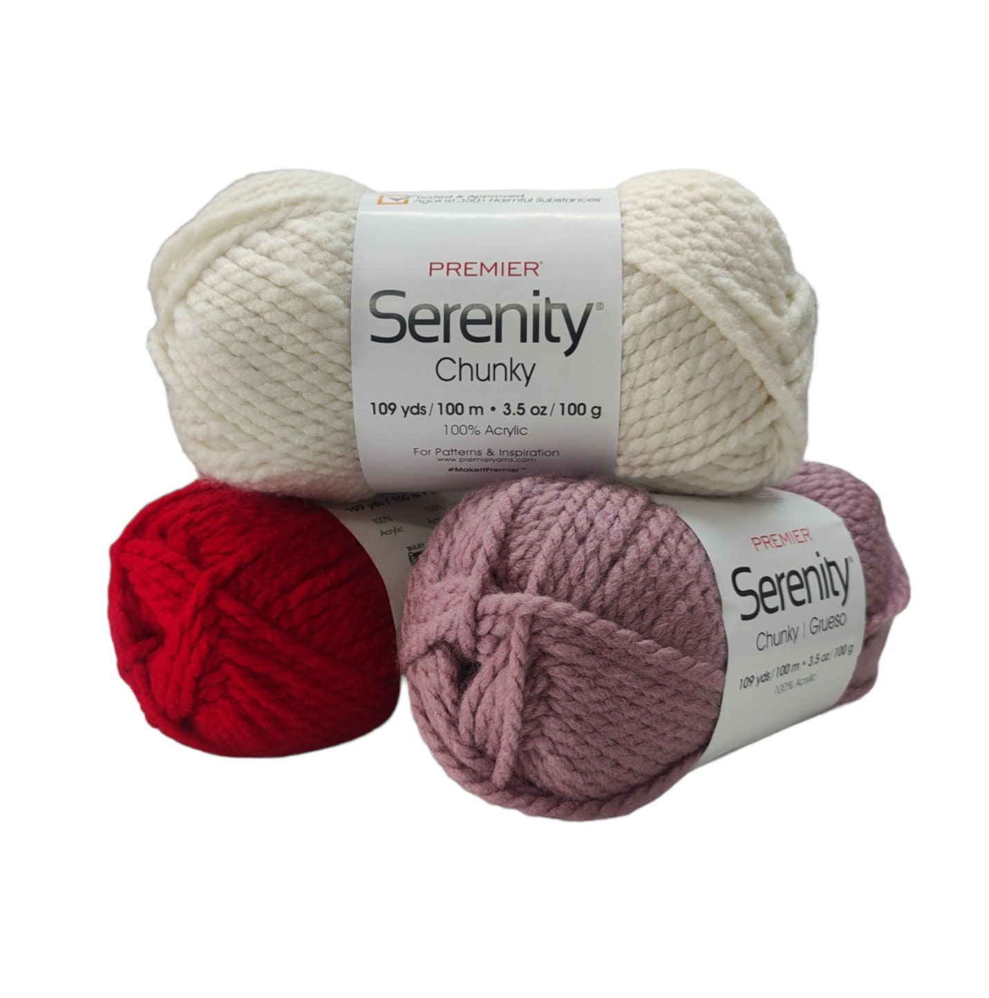 Premier SERENITY Chunky Yarn 3.5oz 109 Yds Choose Color Etsy