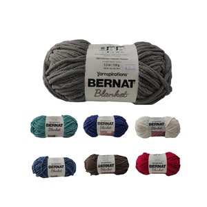 Bernat Blanket Yarn, Coal, 10.5 oz