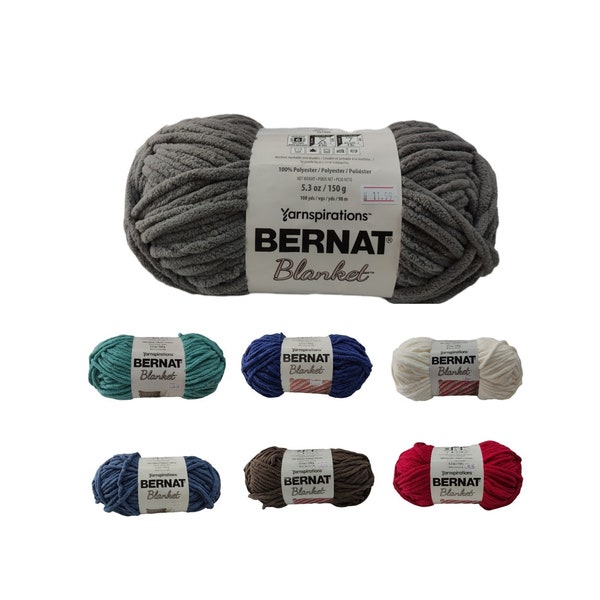 Bernat Blanket Yarn 5.3oz 108 yds Choose color