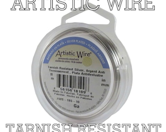 SILVER Tarnish Resistant Artistic Wire Round Craft REGULAR Spool