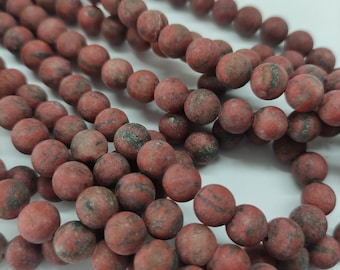 Natural Kiwi Jasper 8mm Sesame Jasper