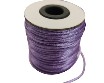 Nylon Rattail Cord Amethyst 2 mm 50 yds