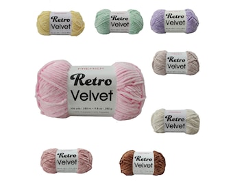 Premier RETRO VELVET Yarn 9.8 oz 306 yds Choose color