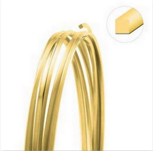 The Beadsmith Filo quadrato per artigianato, elementi in filo, morbido carattere, calibro 18, bobina da 7 m, colore rame, filo per perline utilizzato