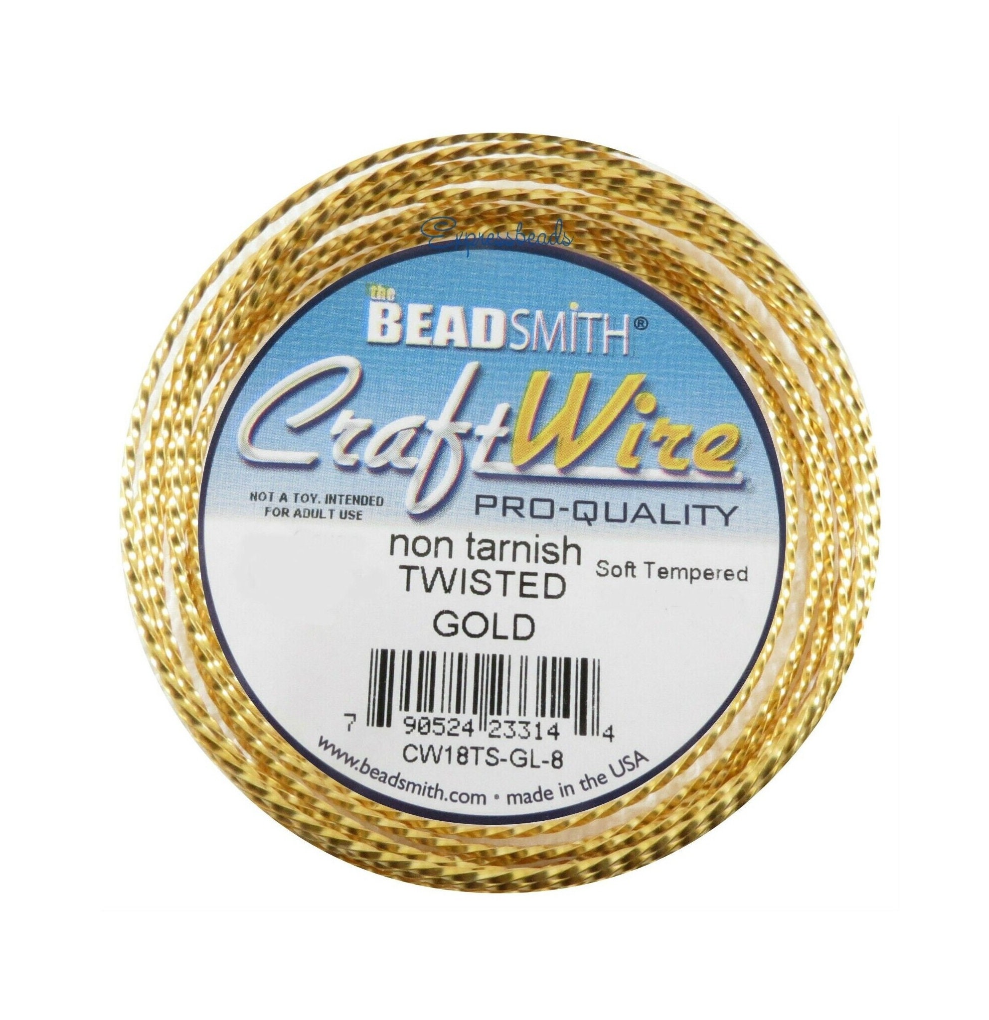 The Beadsmith Wire Elements 20 Gauge Tarnish Resistant Soft Temper Wire, 75ft in Gold | Michaels