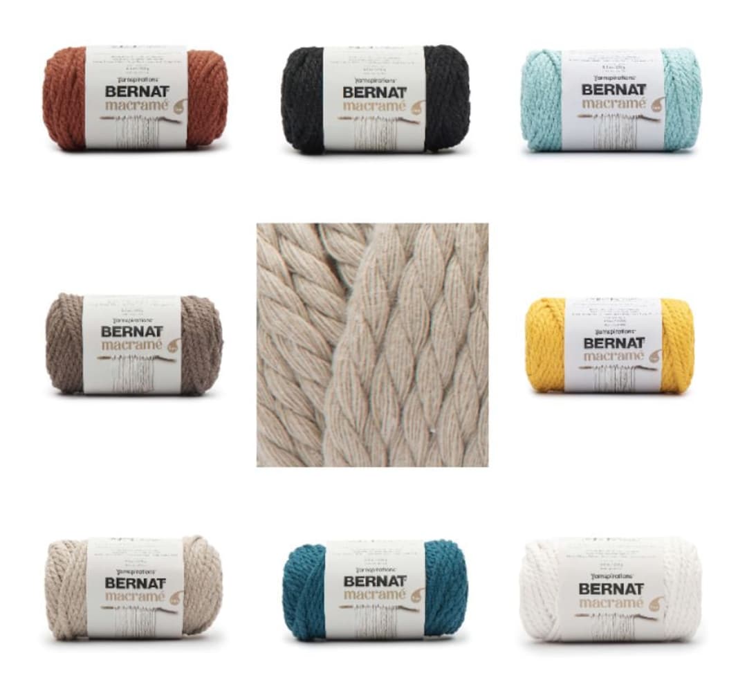 Bernat Macrame Yarn-Natural