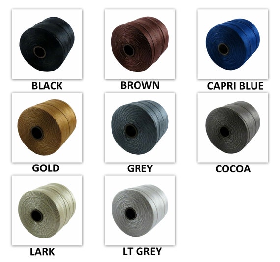 S-Lon Superlon TEX 70 MICRO Cord Twist Nylon Beading Crafting Cord (Thin cord)