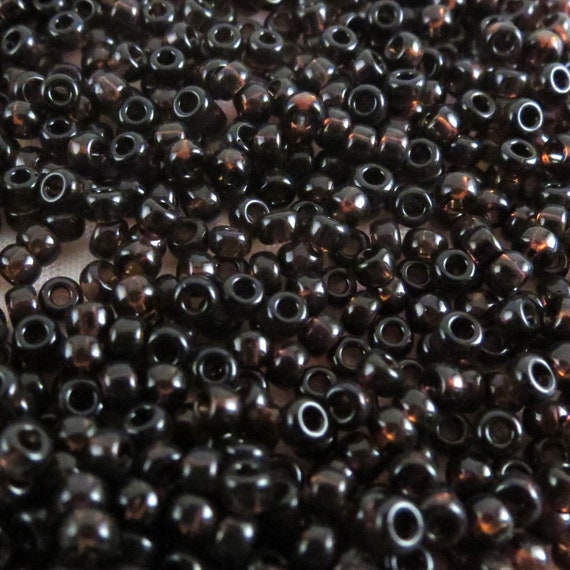 6-135F, Miyuki 20g Transparent Dark Brown 6-135F, Miyuki 20g Transparent Dark Brown