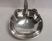 Antique Monogrammed Sterling Silver Louis XV Pattern Large Ladle (Soup Punch).
