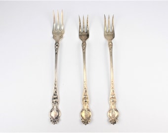 Violet by Wallace Sterling Silver Ice Cream Fork w//Flowers in Bowl 5 1//2/" Orig