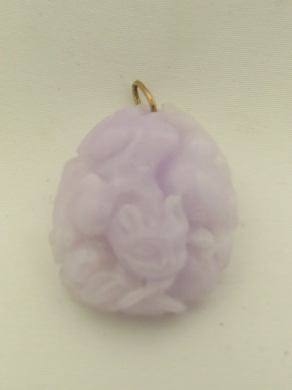 Vintage Rare Lavender Jadeite Pendant