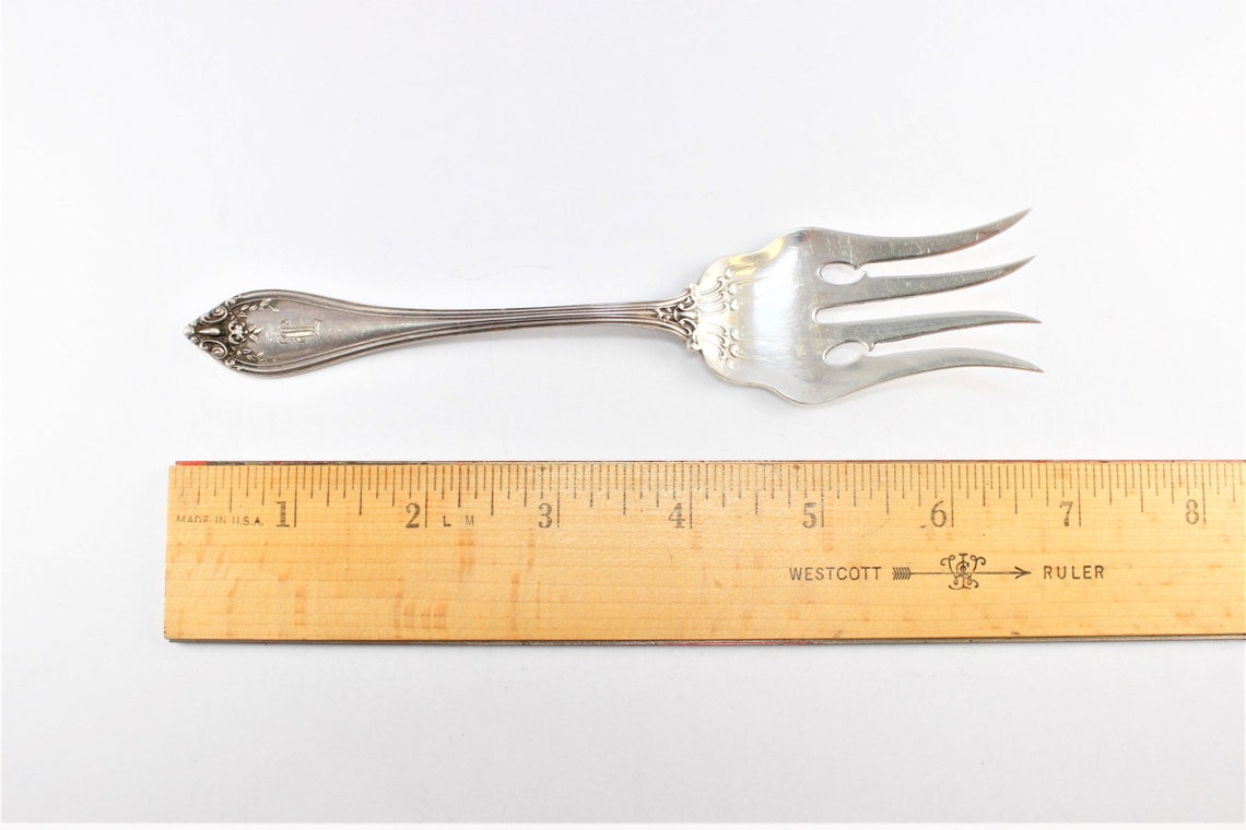 Antique Sterling Silver Fish Fork Etsy
