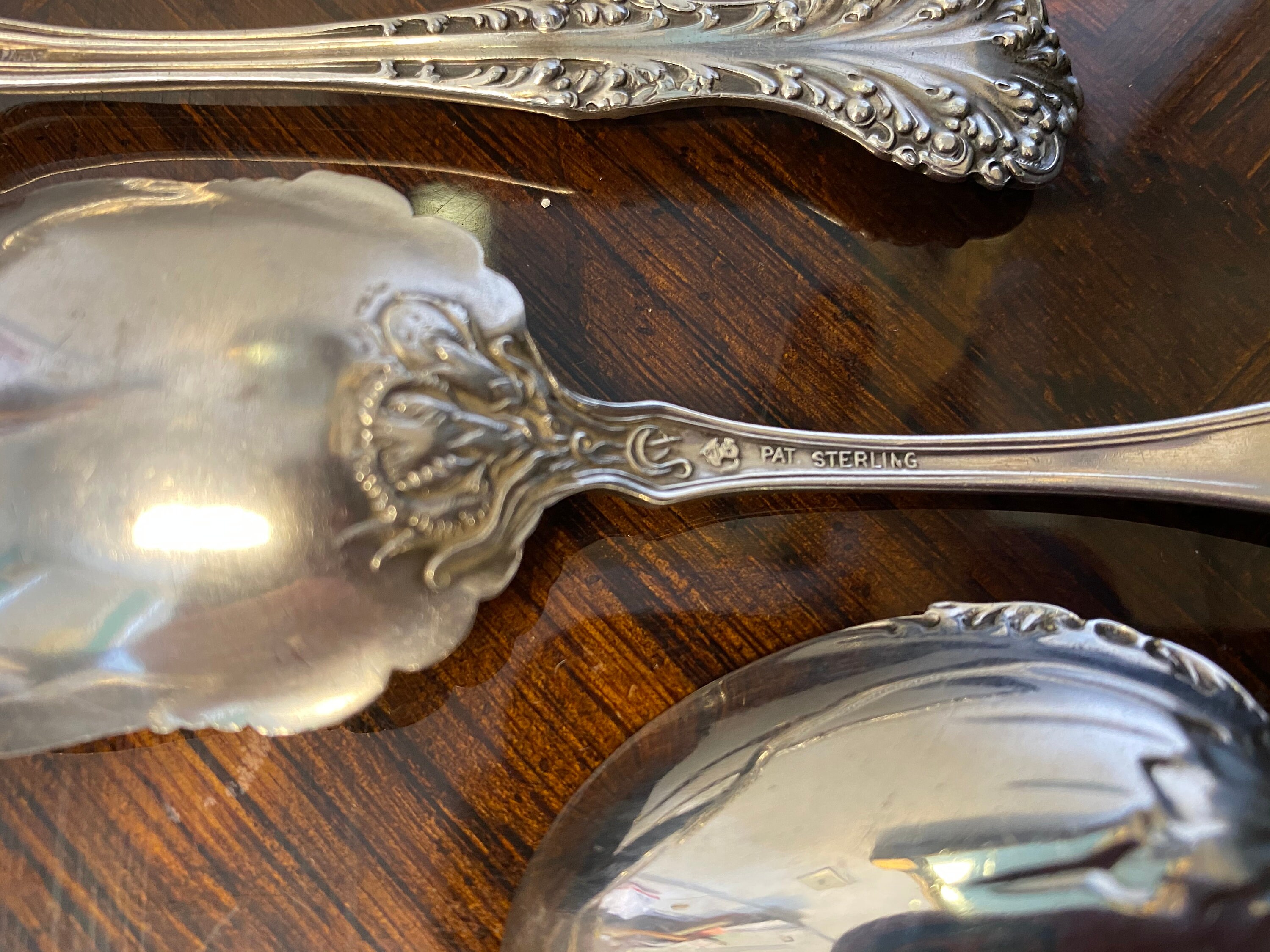 Antique Sterling Silver Brand Named Sugar Spoons 4 Etsy