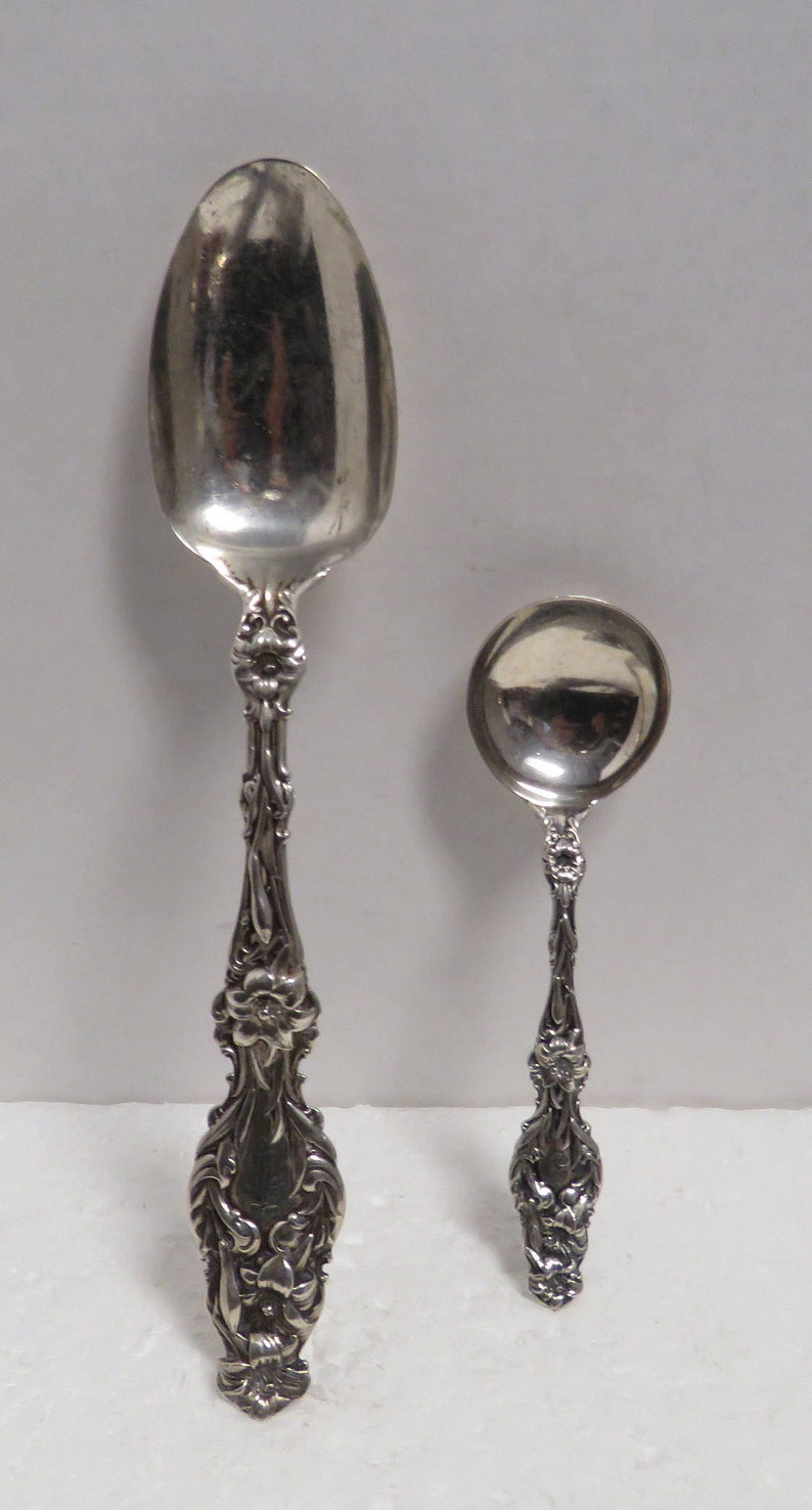 Lily of the Valley by Whiting Sterling Silver Bouillon Soup Spoon 5/"