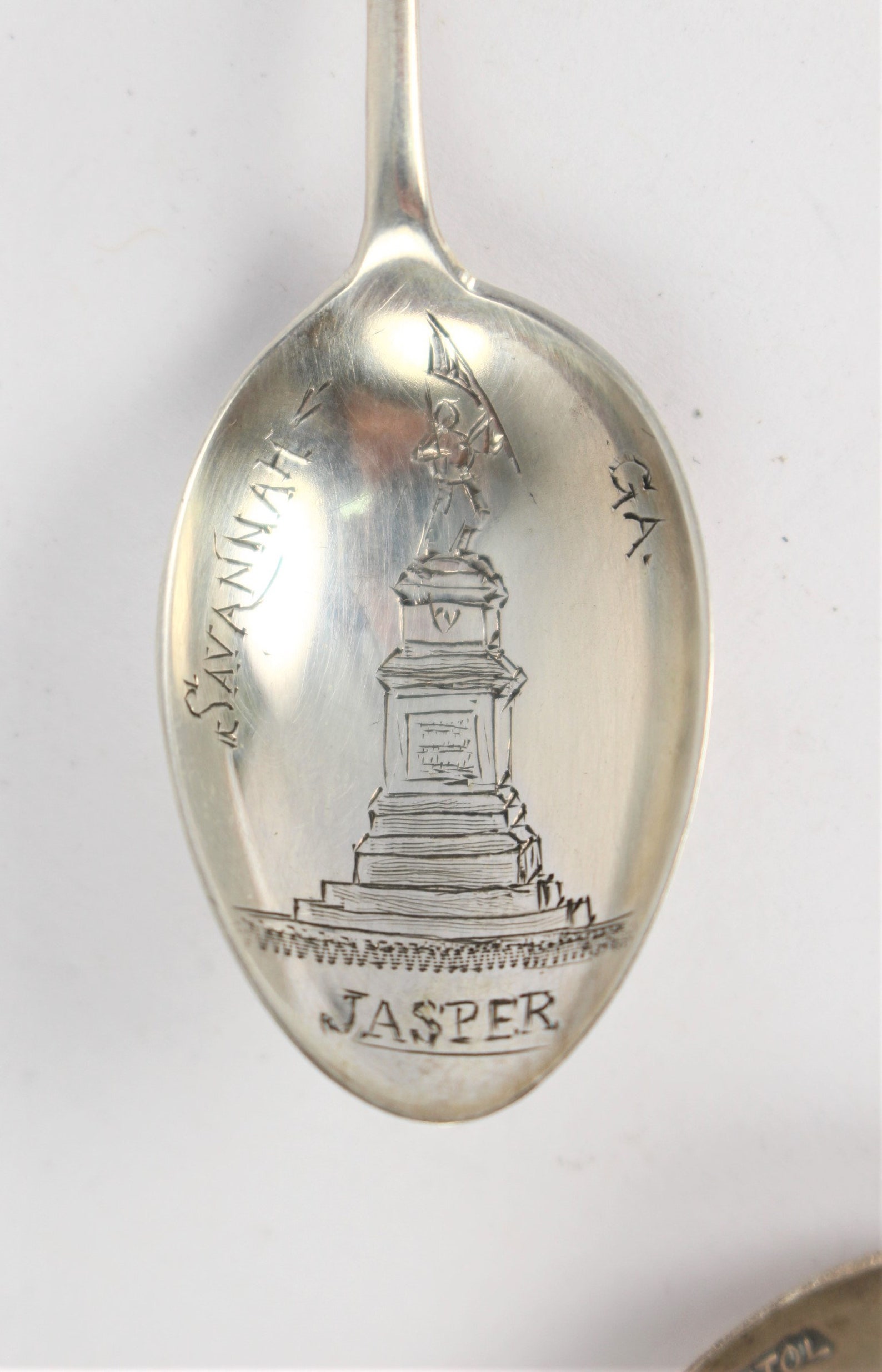 Antique Sterling Silver Rare Souvenir Spoons 2 Etsy