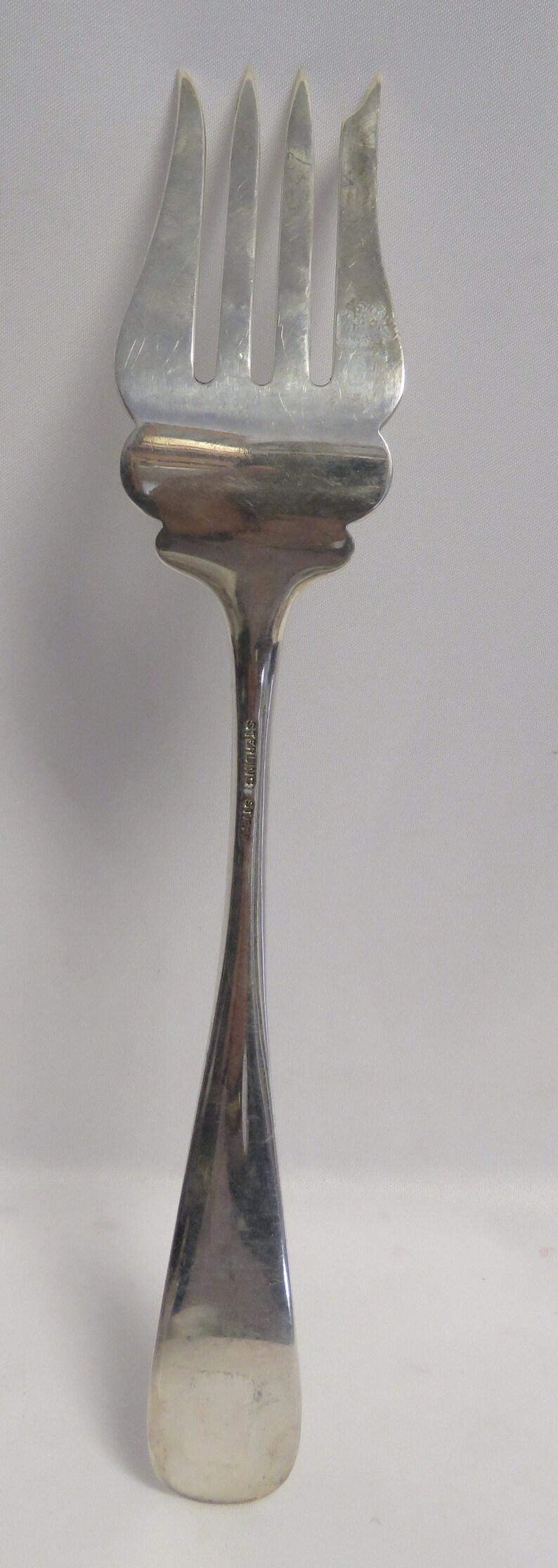 Antique Stieff Rose Sterling Silver Meat Fork Etsy