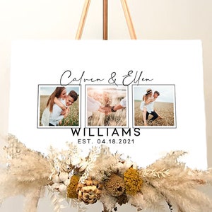 Guest Book For Wedding With Picture Custom Photo Wedding Guest Book Sign Rustic Wedding Guest Book Alternative Guest Book On Canvas image 1