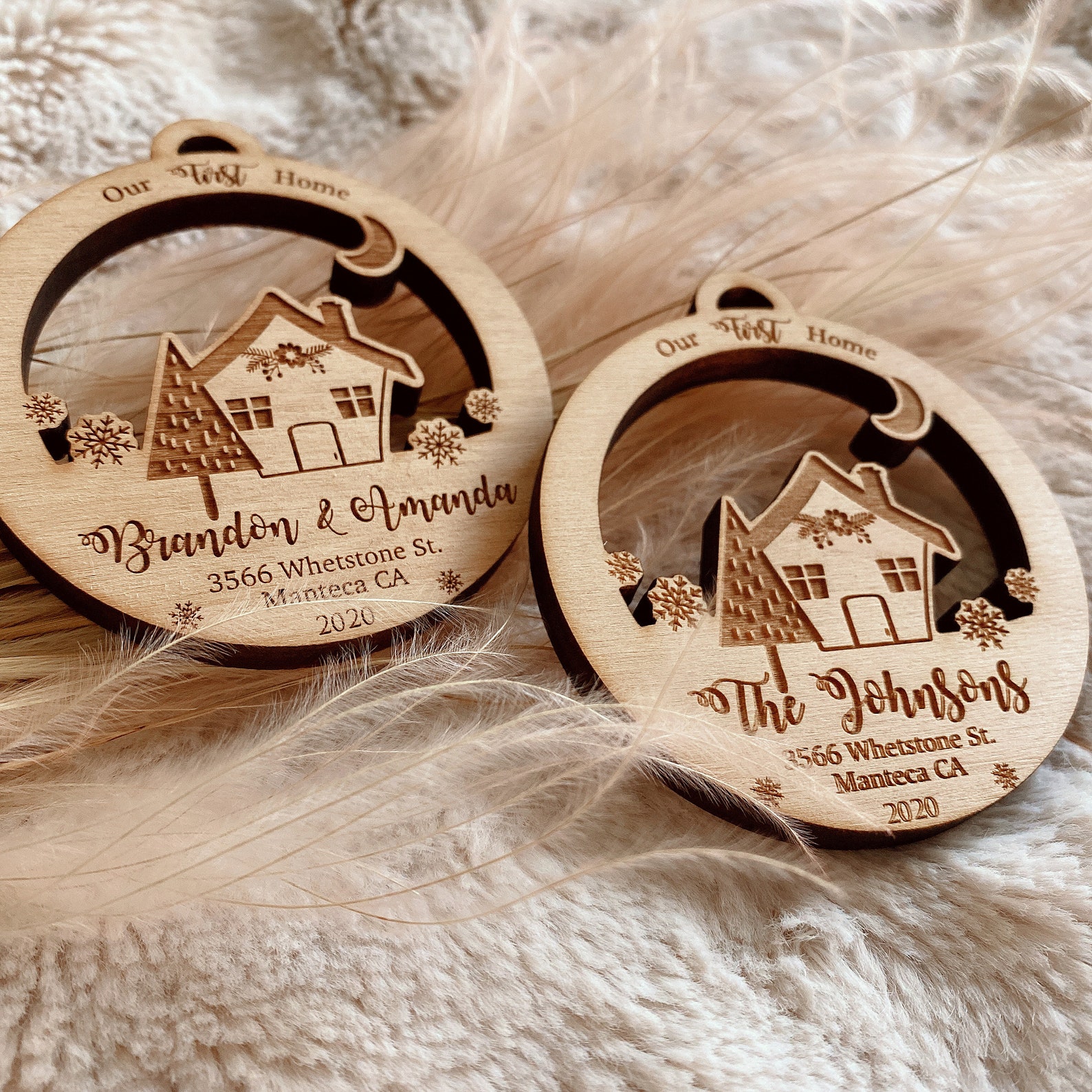 Personalized Our First Home Ornament / 2021 New House Ornament - Etsy