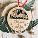Personalized Christmas Ornament 2021 Our First Christmas Ornaments Personalized, Newlywed Ornament,Just Married Ornament,Mr & Mrs Ornament 