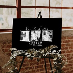 Guest Book For Wedding With Picture Custom Photo Wedding Guest Book Sign Rustic Wedding Guest Book Alternative Guest Book On Canvas image 6