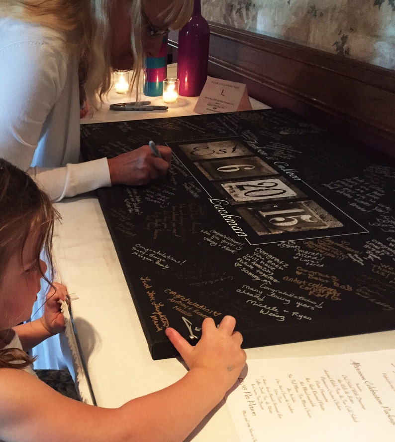 Rustic Wedding Guest Book Alternative Custom Classic Guest Etsy Australia