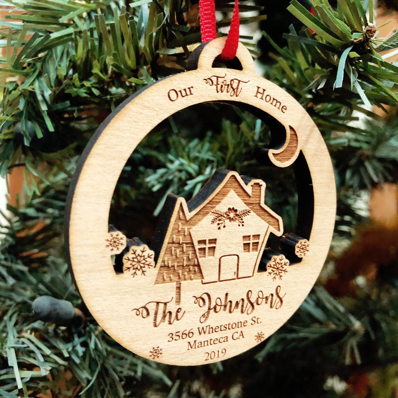 Personalized Our First Home Ornament / 2021 New House Ornament Etsy