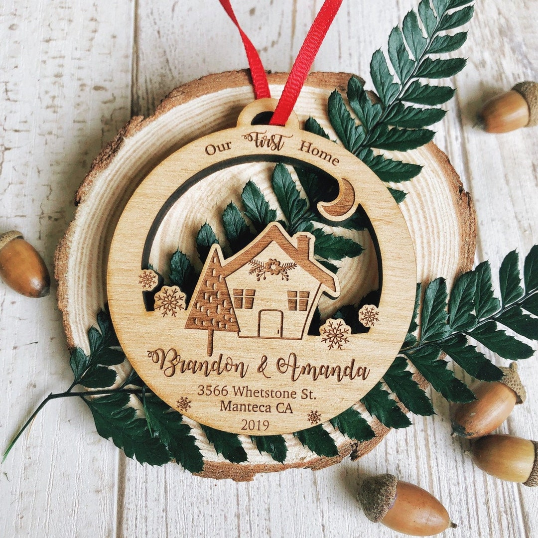Personalized Our First Home Ornament / 2023 New House Ornament / First Christmas in Our New Home