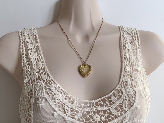 Mother's Day Gift, Antique 9CT SOLID GOLD Heart L… - image 8