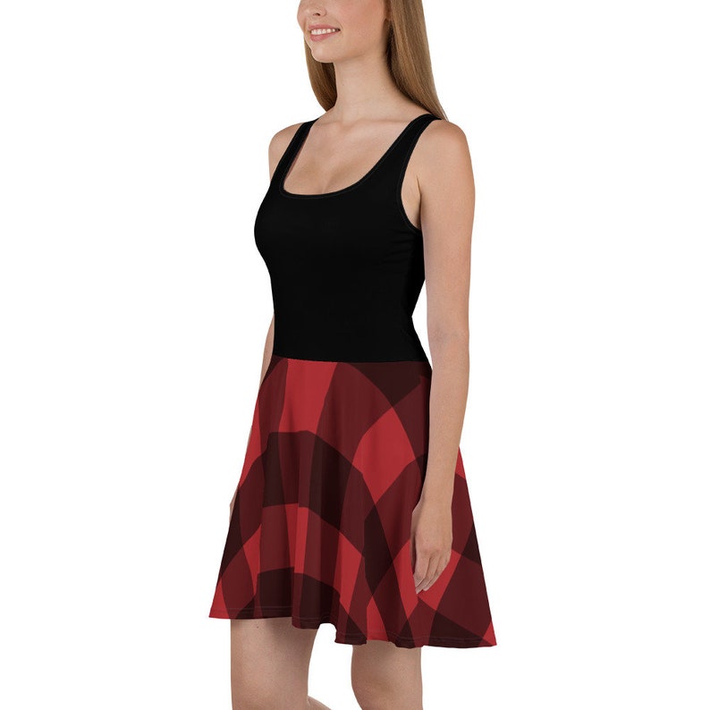 plus size buffalo plaid dress