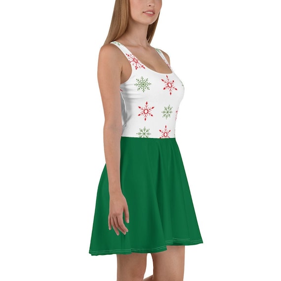 christmas party dress green
