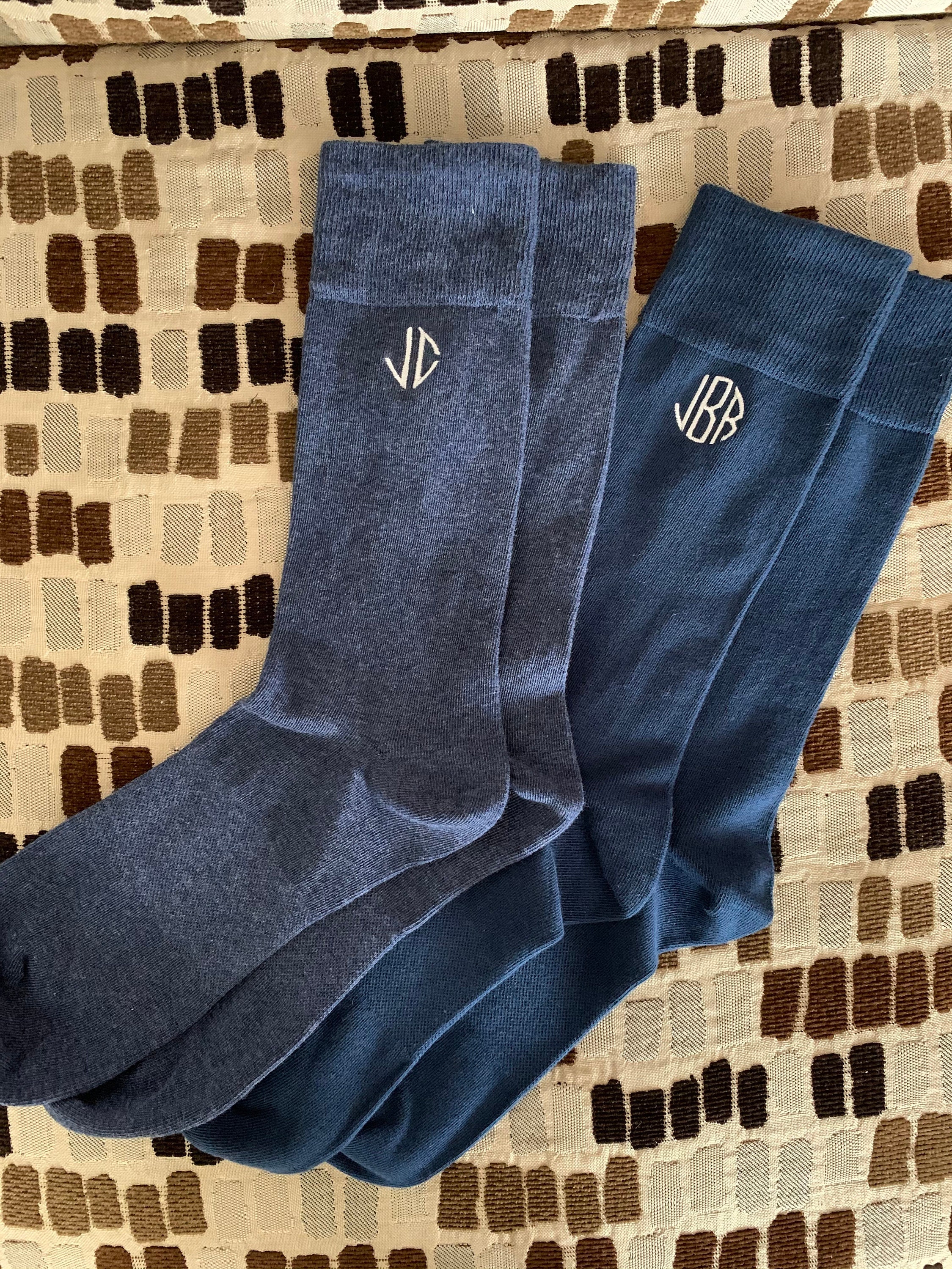 Monogram Socks Etsy