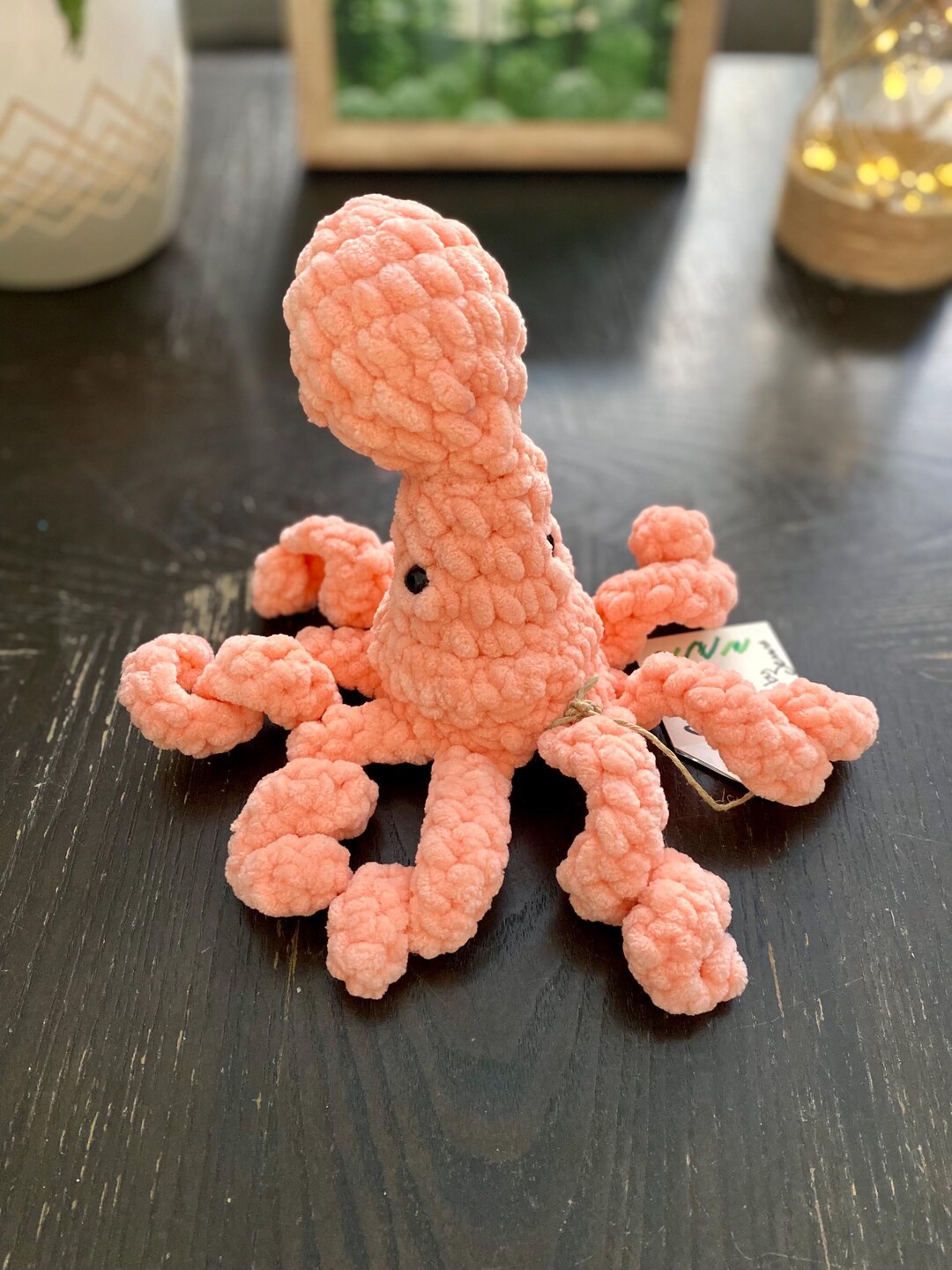 Crochet Octopus, Soft Plushie, Velvet Plush, Stuffed Animal, Amigurumi