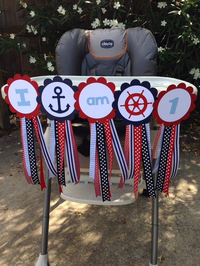 Nautical High Chair Banner