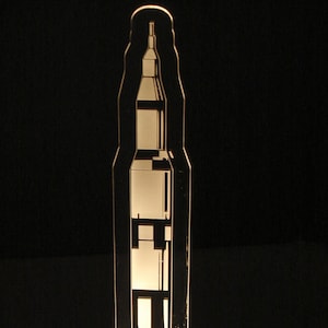 Saturn 5 Night Light- 16&quot; tall