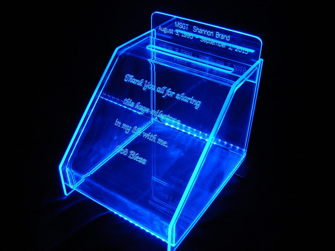 LED Glowing Gift Card Box10 W X 12 H With Etsy