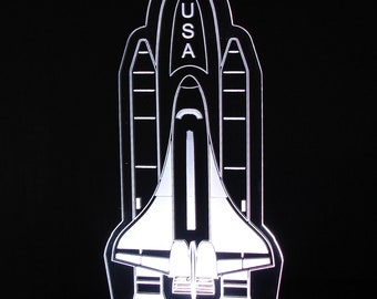 Space Shuttle Night Light- 14" tall