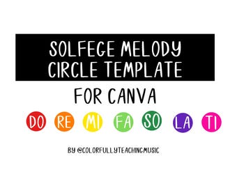 Note Template for Elementary Music Classroom Presentations - Solfege & More - Editable Canva Slides