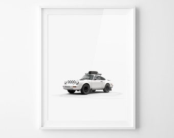 Porsche 911 Front 3/4 - Stamped - Unframed