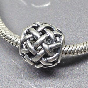 PANDORA Forever Entwined Charm Bead Pandora Basketweave Openwork Charm Retired Pandora Charm 925 Sterling Silver SV045