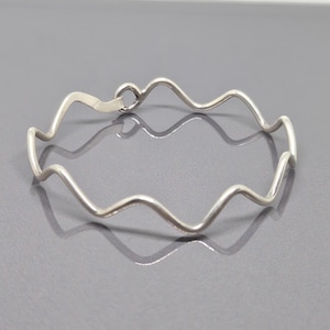 Zigzag-armband gegolfde armband haak-en-oogsluiting 925 sterlingzilver SP046 €